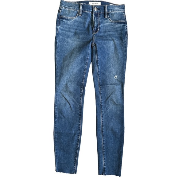 PACSUN Ankle Jegging Super Stretch Women’s Denim Jeans Raw Hem Size 24 - Picture 1 of 14